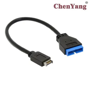 CY CYDZ 20-контактный разъем USB 3.0 к разъему USB 3.1 на передней панели, удлинительный кабель 20 см для материнской платы ASUS