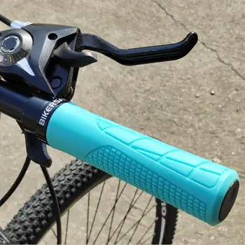 1 Пара велосипедных ручек из противоскользящего ударопрочного алюминиевого сплава Эргономичный дизайн Мягкая крышка руля для улицы