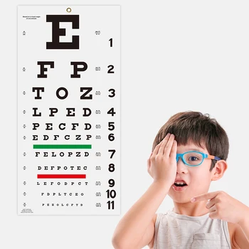 Диаграмма Снеллена для глаз, диаграммы для проверки зрения 20 футов 22 × 11 дюймов, диаграммы для проверки зрения с плохим зрением для проверки зрения