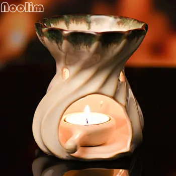 Высококачественные керамические масляные горелки NOOLIM, свечи ручной работы, масляная лампа для ароматерапии, подарки и поделки, украшения для дома, Ароматическая печь